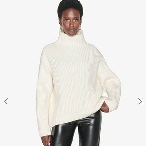 Anine Bing Sydney Sweater in Cream color, size Large